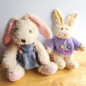 Plush Easter Bunny Friends
